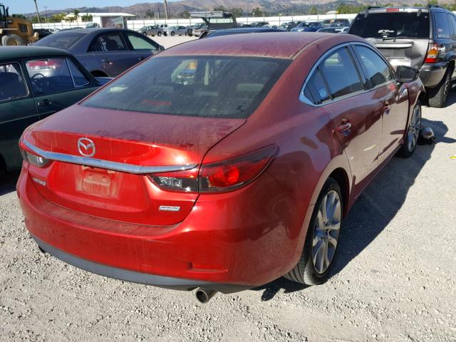 JM1GJ1V63E1162222 - 2014 MAZDA 6 TOURING RED photo 4