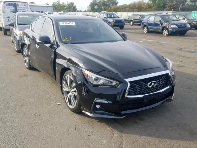 JN1EV7AR3JM439395 - 2018 INFINITI Q50 LUXE BLACK photo 1