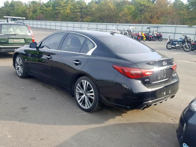 JN1EV7AR3JM439395 - 2018 INFINITI Q50 LUXE BLACK photo 3