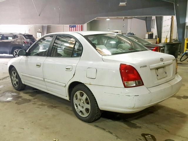 KMHDN45D63U645802 - 2003 HYUNDAI ELANTRA GL WHITE photo 3