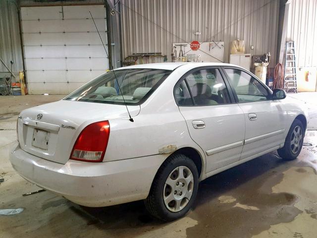 KMHDN45D63U645802 - 2003 HYUNDAI ELANTRA GL WHITE photo 4