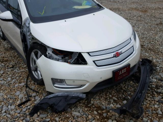 1G1RB6E44CU127730 - 2012 CHEVROLET VOLT WHITE photo 9