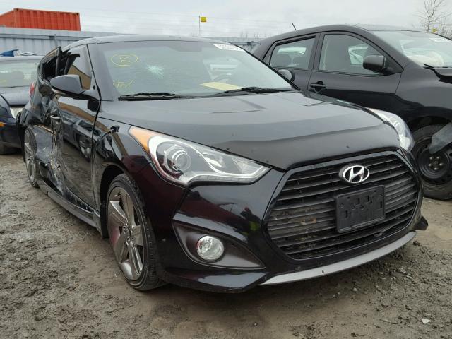 KMHTC6AE2DU094880 - 2013 HYUNDAI VELOSTER T BLACK photo 1