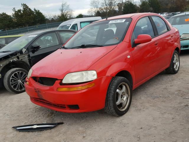 KL1TD52635B324644 - 2005 CHEVROLET AVEO BASE Qırmızı foto 2