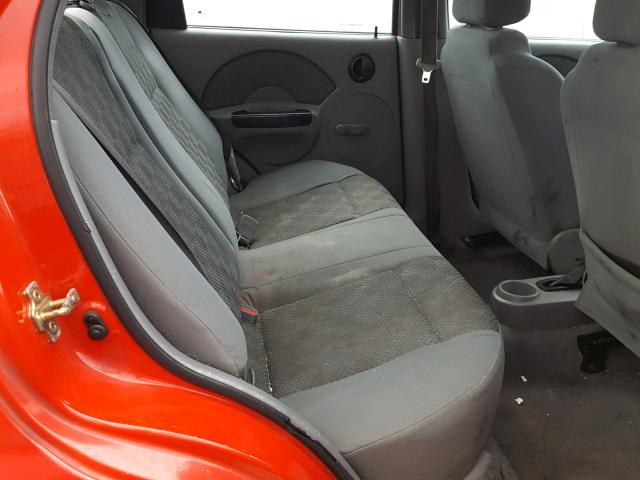 KL1TD52635B324644 - 2005 CHEVROLET AVEO BASE Qırmızı foto 6