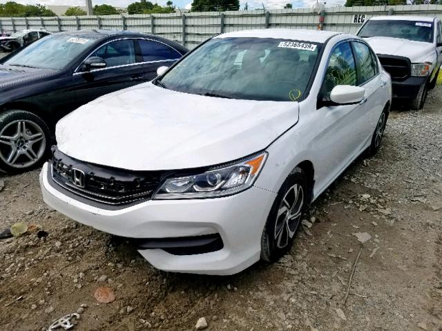 1HGCR2F43GA247396 - 2016 HONDA ACCORD LX WHITE photo 2