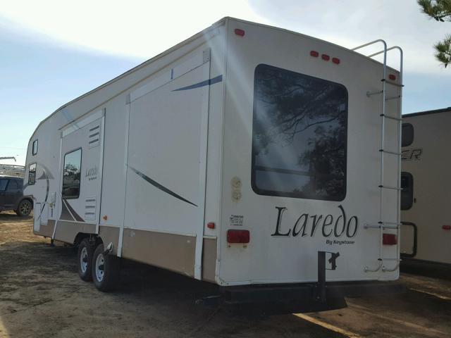 4YDF32R227L600655 - 2007 KEYSTONE LAREDO WHITE photo 3