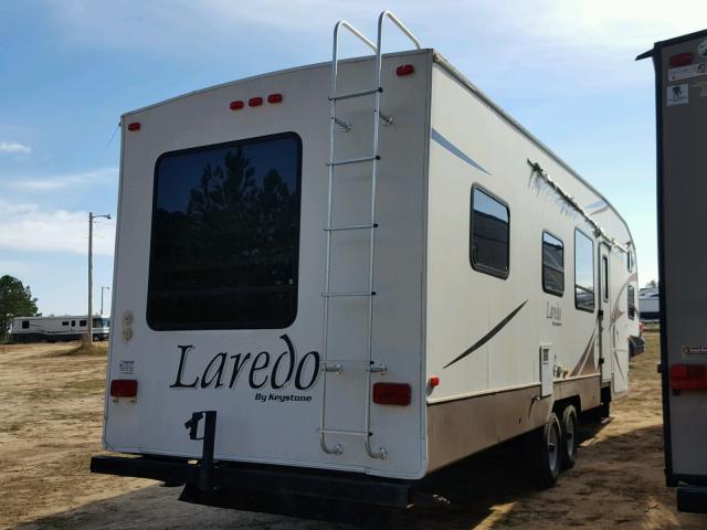 4YDF32R227L600655 - 2007 KEYSTONE LAREDO WHITE photo 4