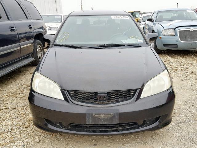 1HGEM22124L065823 - 2004 HONDA CIVIC DX V BLACK photo 9