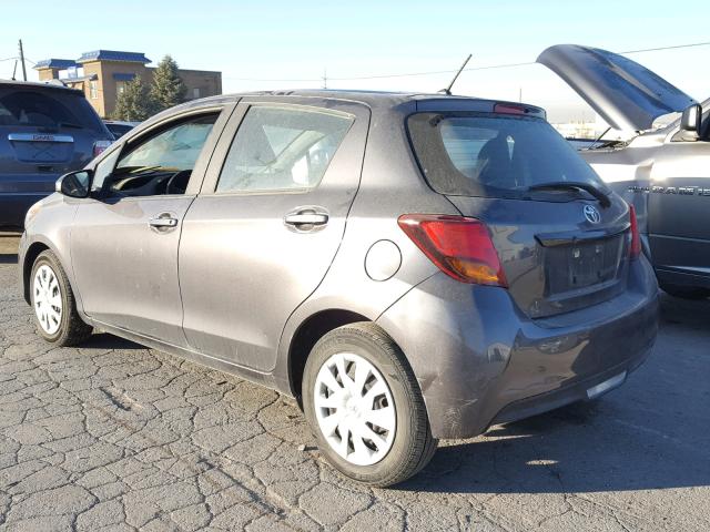 VNKKTUD36GA062168 - 2016 TOYOTA YARIS L GRAY photo 3