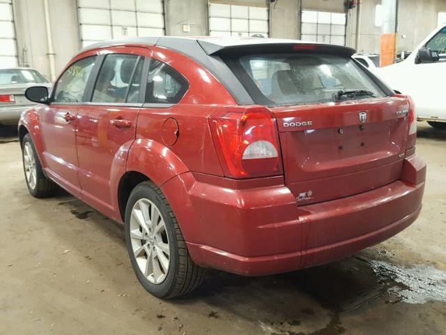 1B3CB4HA5AD543755 - 2010 DODGE CALIBER SX RED photo 3