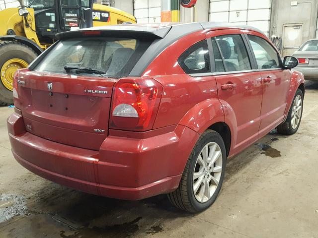 1B3CB4HA5AD543755 - 2010 DODGE CALIBER SX RED photo 4