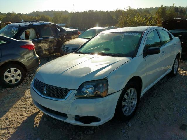 4A32B2FF2BE022272 - 2011 MITSUBISHI GALANT FE WHITE photo 2