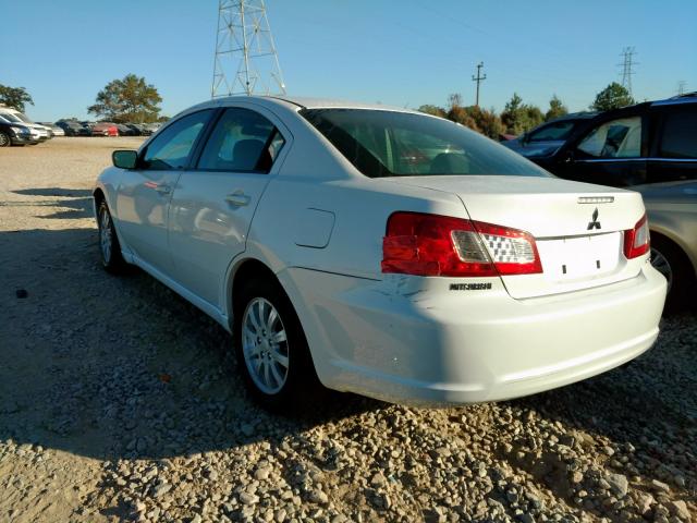 4A32B2FF2BE022272 - 2011 MITSUBISHI GALANT FE WHITE photo 3