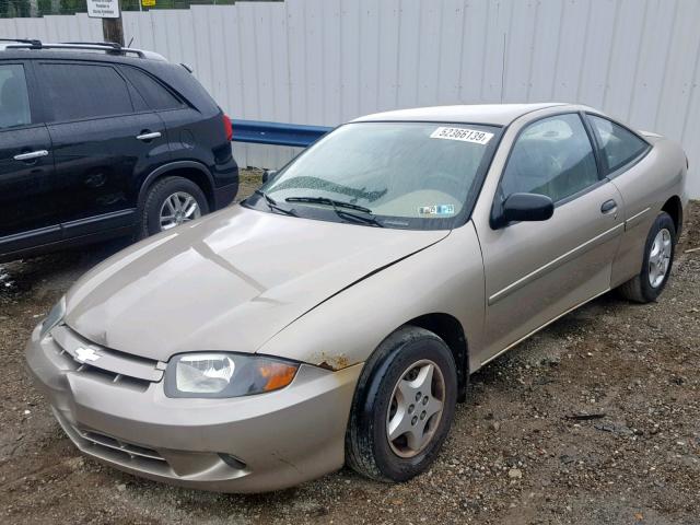 1G1JC12F347146546 - 2004 CHEVROLET CAVALIER GOLD photo 2