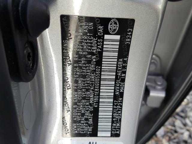 4T1BD1EBXGU055602 - 2016 TOYOTA AVALON HYB WHITE photo 10