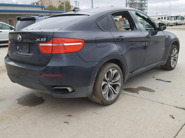 5UXFG8C54BLZ95152 - 2011 BMW X6 XDRIVE5 BLUE photo 4