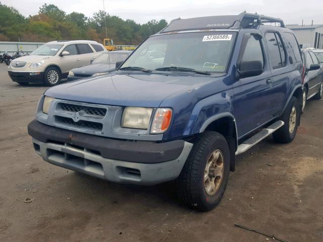 5N1ED28Y5YC502718 - 2000 NISSAN XTERRA XE BLUE photo 2