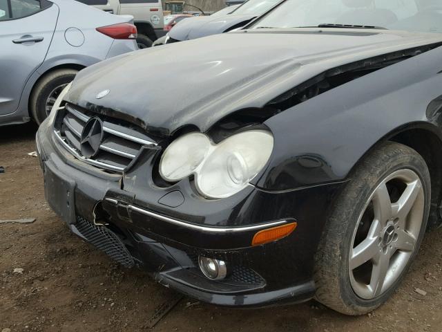 WDBTJ75H56F189931 - 2006 MERCEDES-BENZ CLK 500 BLACK photo 9