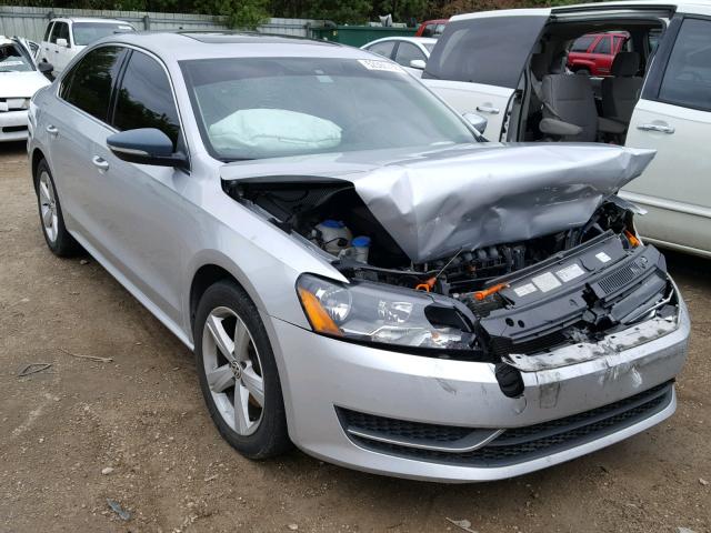 1VWBH7A32DC015071 - 2013 VOLKSWAGEN PASSAT SE SILVER photo 1