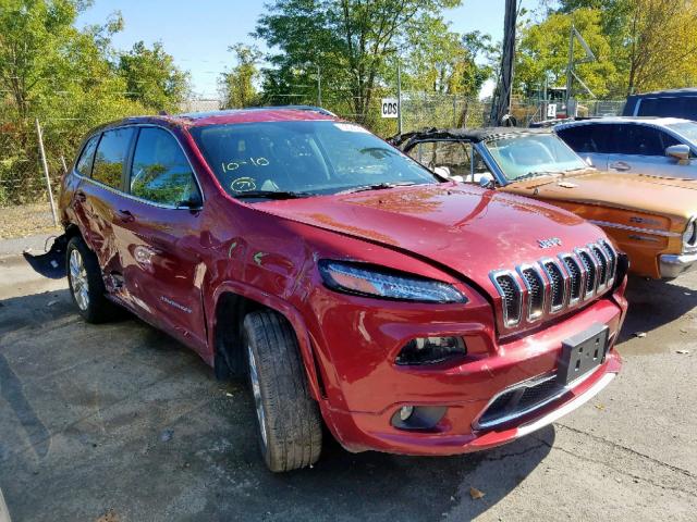 1C4PJMJS5HW656822 - 2017 JEEP CHEROKEE O RED photo 1