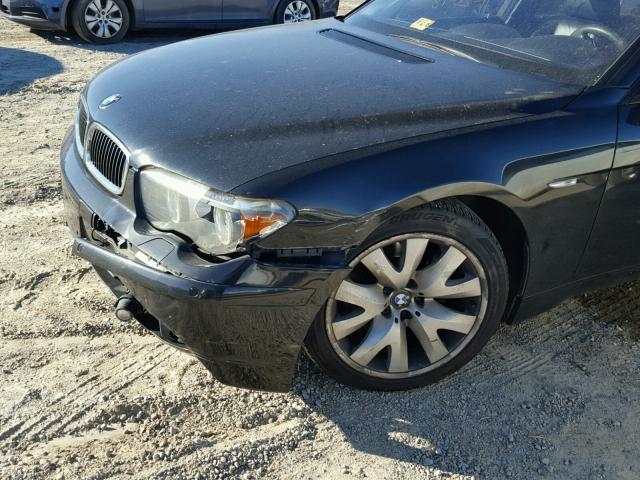 WBAGN63414DS46987 - 2004 BMW 745 LI BLACK photo 9