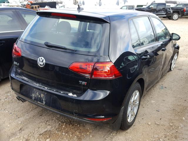 3VW117AU0HM064282 - 2017 VOLKSWAGEN GOLF S BLACK photo 4