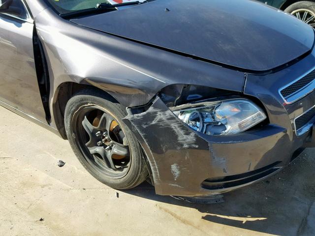 1G1ZA5EB8A4125360 - 2010 CHEVROLET MALIBU LS 灰色 照片 9