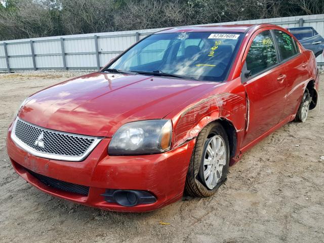 4A32B2FF6BE009444 - 2011 MITSUBISHI GALANT FE BURGUNDY photo 2