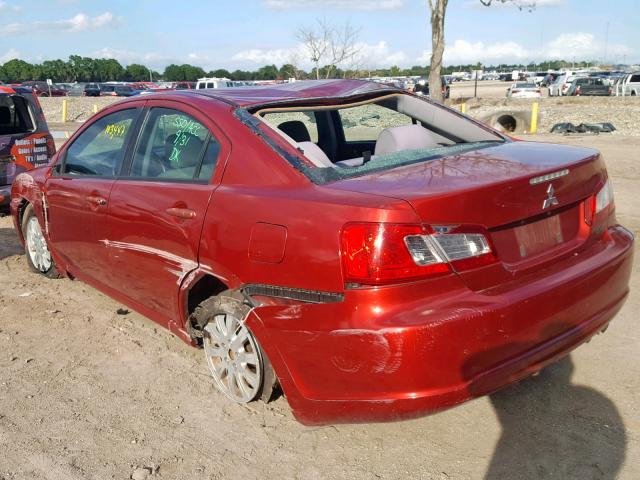 4A32B2FF6BE009444 - 2011 MITSUBISHI GALANT FE BURGUNDY photo 3