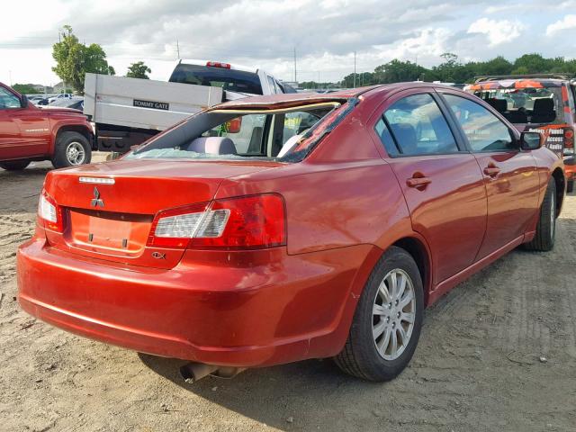 4A32B2FF6BE009444 - 2011 MITSUBISHI GALANT FE BURGUNDY photo 4