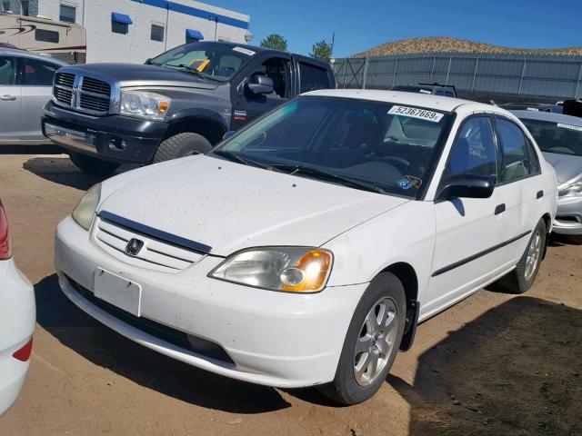 2HGES15293H557488 - 2003 HONDA CIVIC DX WHITE photo 2