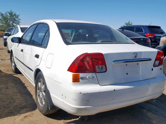 2HGES15293H557488 - 2003 HONDA CIVIC DX WHITE photo 3