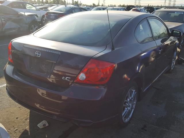 JTKDE177650023584 - 2005 TOYOTA SCION TC Tünd qırmızı foto 4