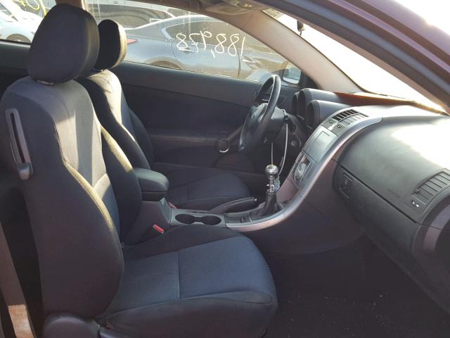 JTKDE177650023584 - 2005 TOYOTA SCION TC Tünd qırmızı foto 5