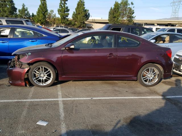 JTKDE177650023584 - 2005 TOYOTA SCION TC Tünd qırmızı foto 9