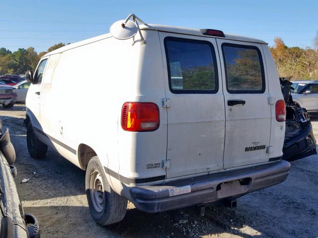 2D7JB21Y53K501151 - 2003 DODGE RAM VAN B2 WHITE photo 3