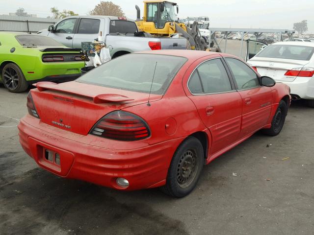 1G2NF52F42C110025 - 2002 PONTIAC GRAND AM S RED photo 4