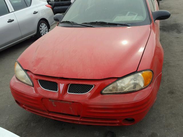 1G2NF52F42C110025 - 2002 PONTIAC GRAND AM S RED photo 9