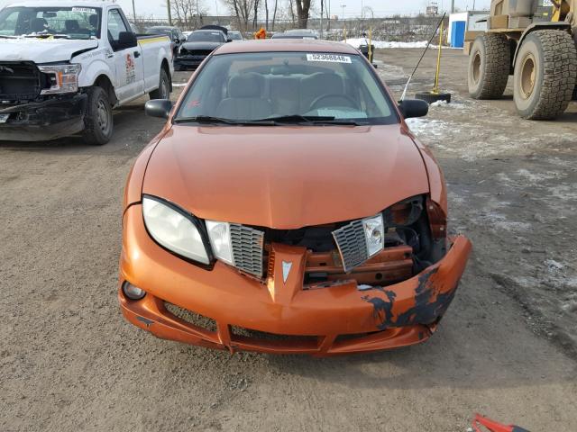 3G2JB52FX5S219372 - 2005 PONTIAC SUNFIRE SL ORANGE photo 9