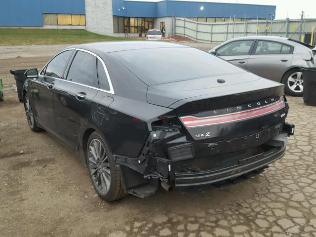 3LN6L2LU6DR816367 - 2013 LINCOLN MKZ HYBRID BLACK photo 3