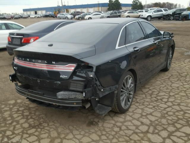 3LN6L2LU6DR816367 - 2013 LINCOLN MKZ HYBRID BLACK photo 4