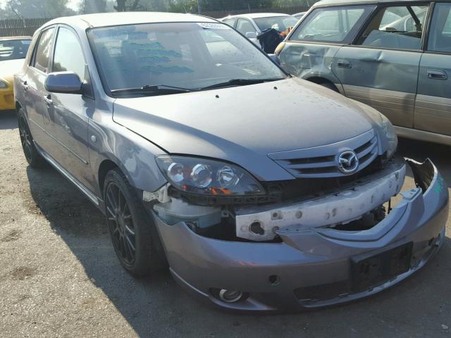 JM1BK343141186558 - 2004 MAZDA 3 HATCHBAC GRAY photo 1