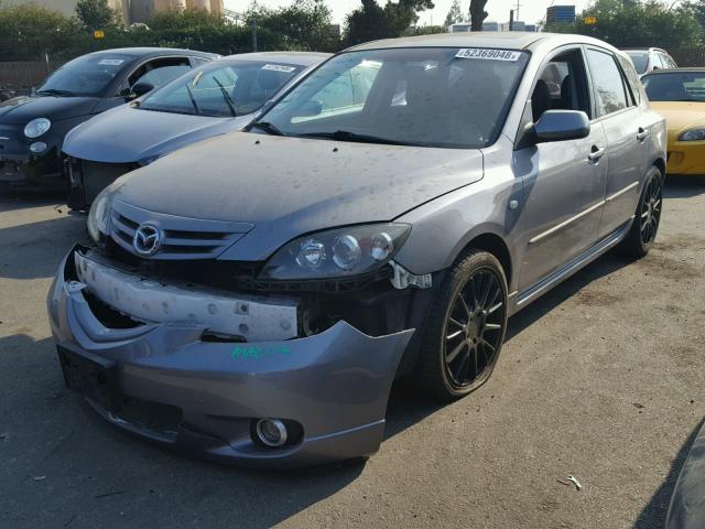 JM1BK343141186558 - 2004 MAZDA 3 HATCHBAC GRAY photo 2