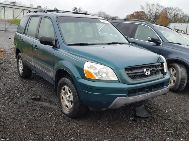 2HKYF18183H541907 - 2003 HONDA PILOT LX GREEN photo 1