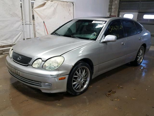 JT8BD69S410129766 - 2001 LEXUS GS 300 SILVER photo 2