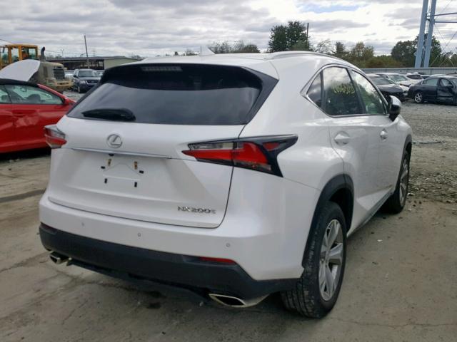 JTJBARBZ0H2096456 - 2017 LEXUS NX 200T BA WHITE photo 4