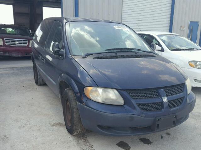 1D4GP25R64B575522 - 2004 DODGE CARAVAN SE BLUE photo 1