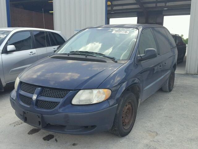 1D4GP25R64B575522 - 2004 DODGE CARAVAN SE BLUE photo 2