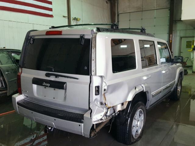 1J4RG4GK4AC137132 - 2010 JEEP COMMANDER SILVER photo 4